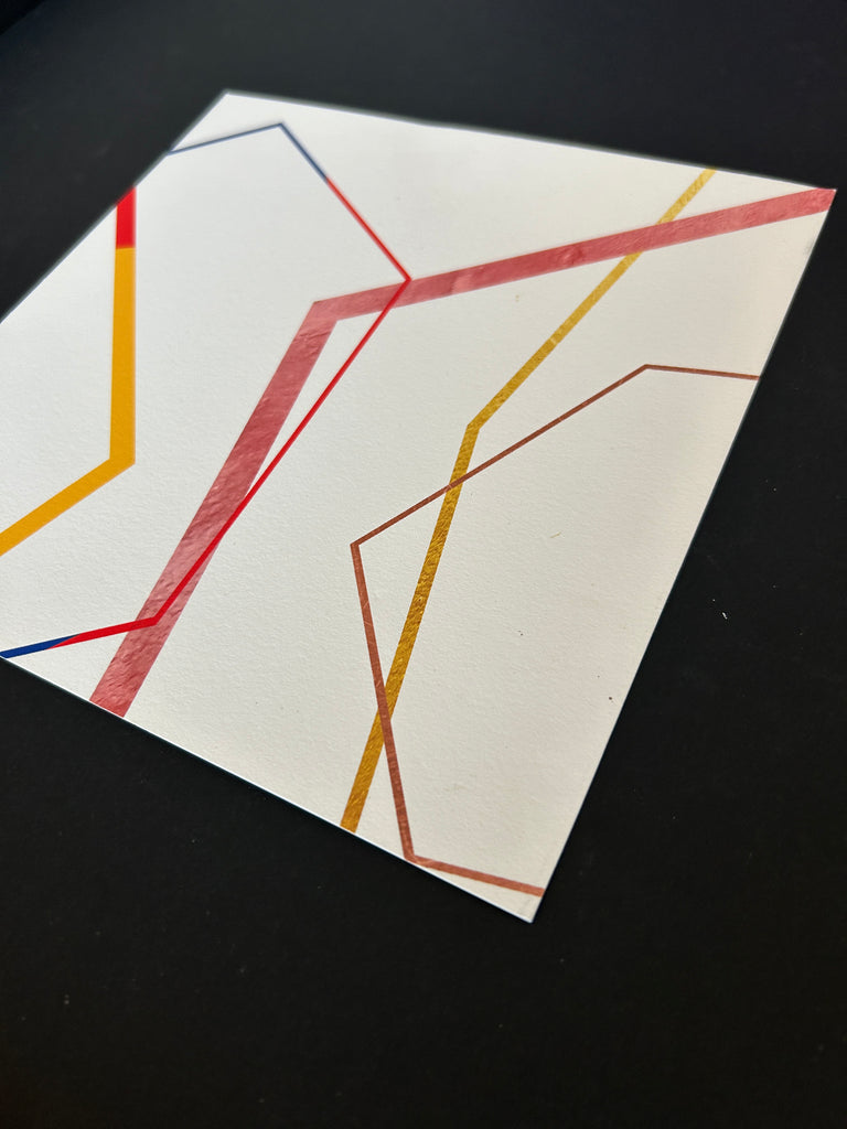 Gina Cross - Light Lines #4 test print on paper