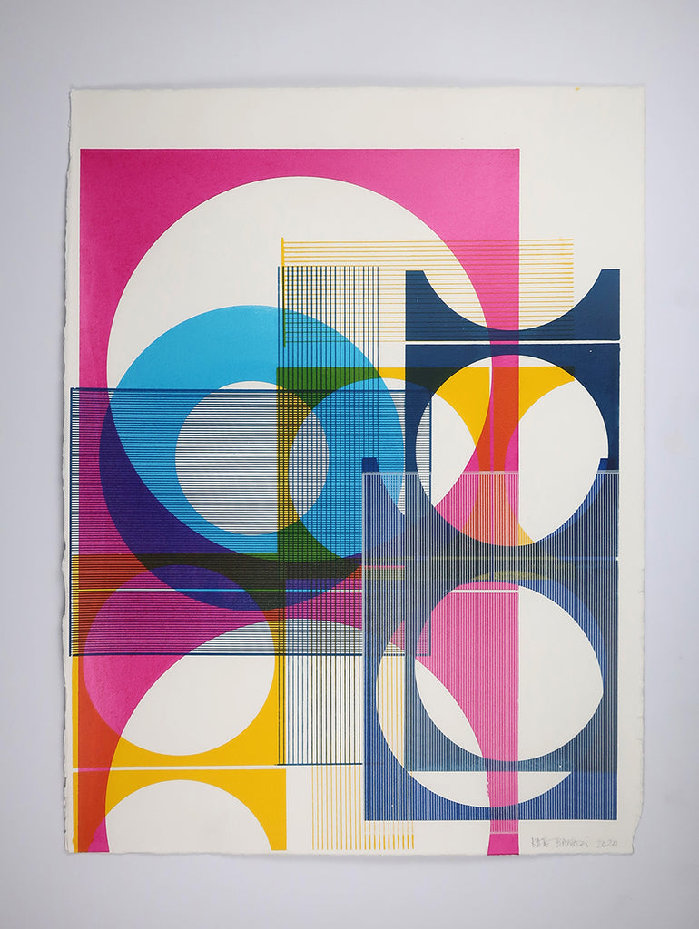 Kate Banazi graphic art prints in London.