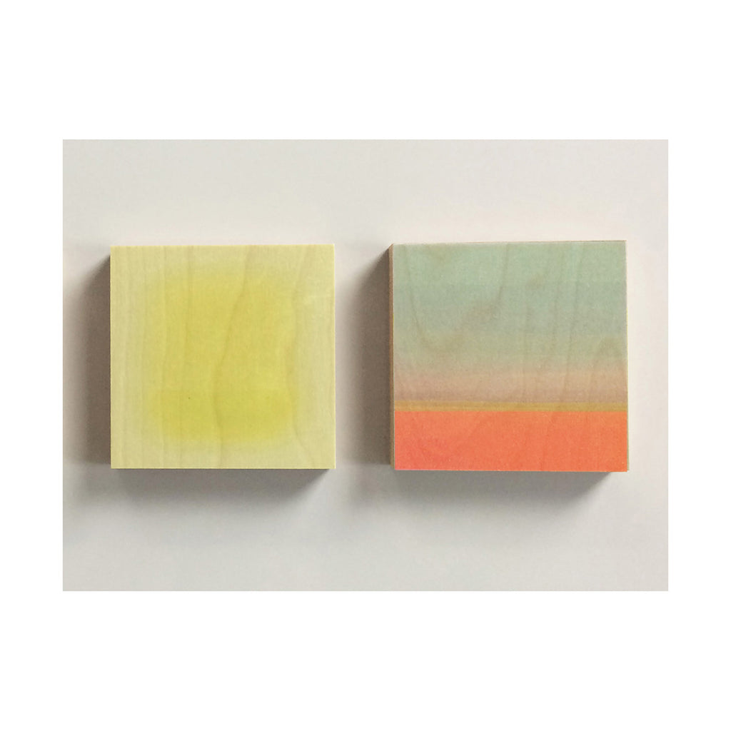 Sets of 2 Abstracts on Wood  - Christine Wilkinson