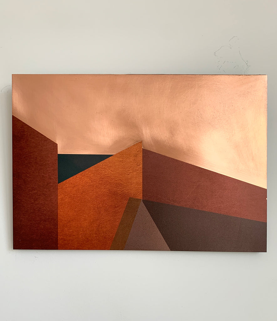 Gina Cross copper sicily abstracts