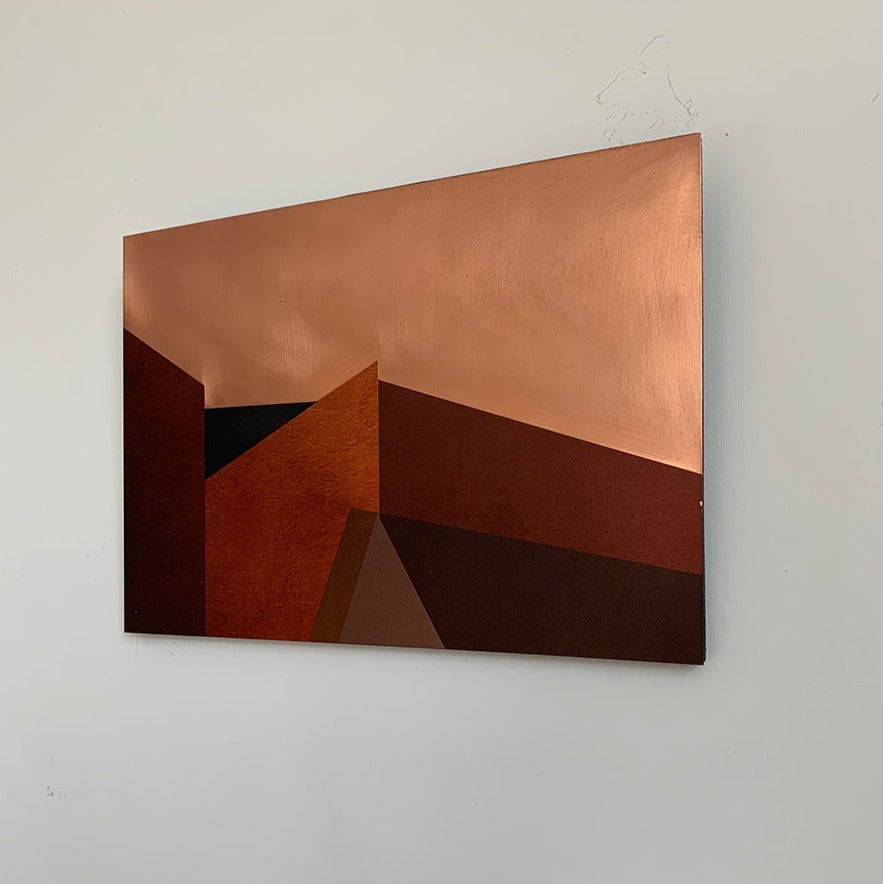 Gina Cross copper sicily abstracts